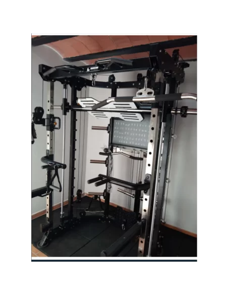 Binom Steel Force B9 Multigym, Charge de disque à double poulie, Power Rack, Multipower et accessoires 