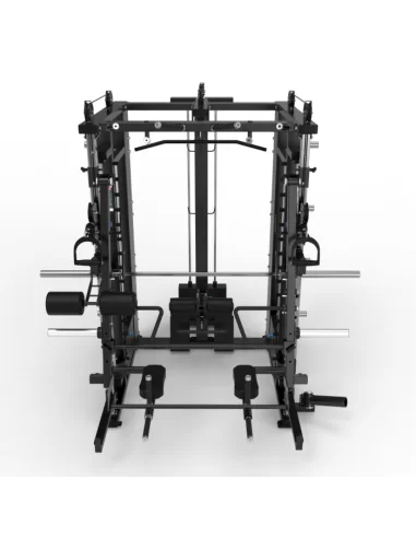 Binom Steel Force Multigym B22 avec 300Kg Poulie Multipower Haute / Basse, Presse jambes, Power rack, Abs, Bras mobiles, Fonds e