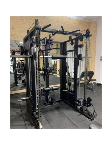 Binom Steel Force Multigym B22 avec 300Kg Poulie Multipower Haute / Basse, Presse jambes, Power rack, Abs, Bras mobiles, Fonds e