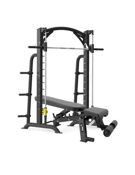 Binom Strength Multipower avec contrepoids Smith Machine + banc réglable BS104 