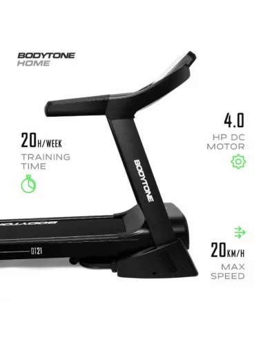 Bodytone Tapis de course DT21+ avec interactivité + compatibilité Kinomap, Zwift et MyBodytone 