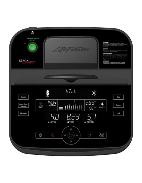 Life Fitness Vélo elliptique E1 Track Connect (applications Bluetooth et interactives) 