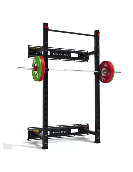 Binom Rawsteel BRS02 Support de Squat Pliable avec Barre de Traction 