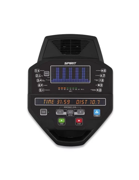 Spirit Fitness CR800 Vélo Allongé Noir - Nouveau Modèle 