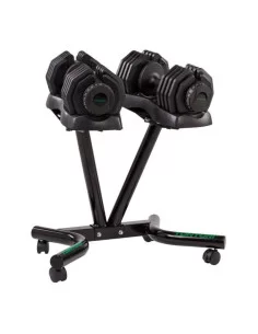 Tunturi Haltères Réglables 25kg + Rack