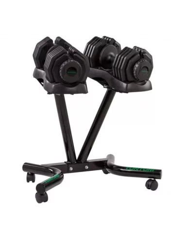 Tunturi Haltères Réglables 25kg + Rack 