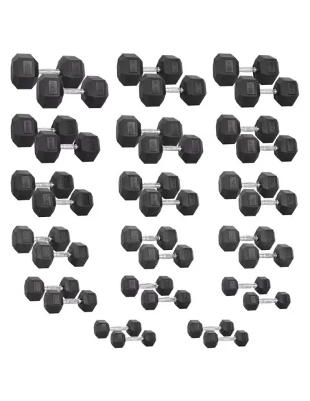 Hex Dumbbell Set inSPORTline Hexsteel 2 x 3-40 kg - inSPORTlin
