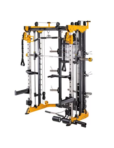 Rack multifonction avec smith machine plate loaded
