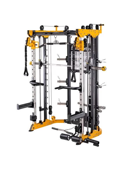 Rack multifonction avec smith machine plate loaded