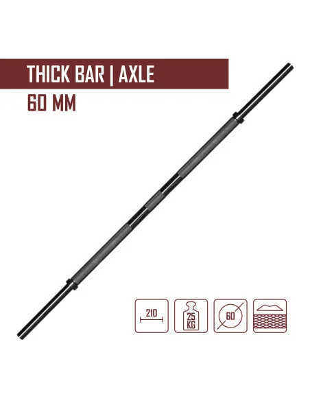 60MM Axle, Black Oxide Coated - 25KG 