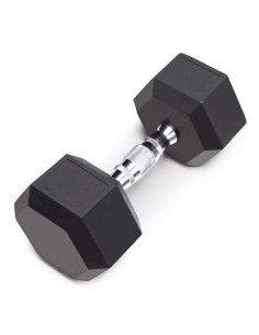 Haltères hexagonaux en caoutchouc 100 Kg