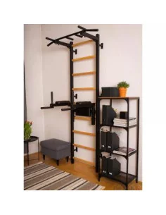 Barre de décrochage noire pour la maison avec barre de traction et station de dips – BenchK 722B  2