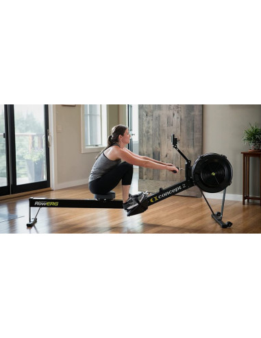 Rameur - ROWERG NOIR AVEC ÉCRAN PM5 CONCEPT2