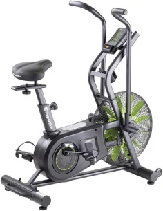 Vélo Air Bike avec ventilateur ultra performant à résistance à air - Programmes par intervalles multiples  2