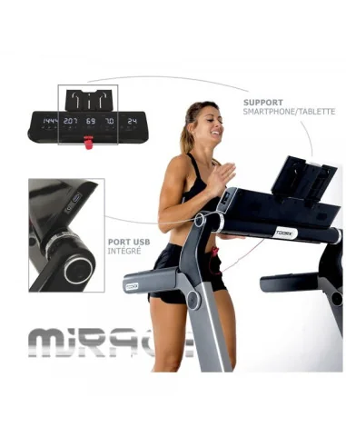 Tapis de course connecté et pliable TOORX MIRAGE-C80 