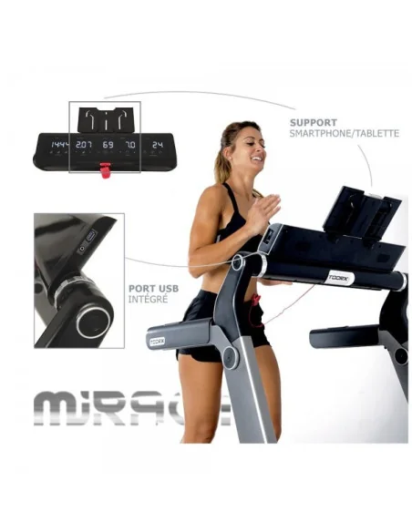 Tapis de course connecté et pliable TOORX MIRAGE-C80 