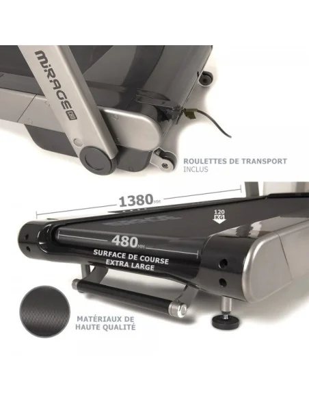 Tapis de course connecté et pliable TOORX MIRAGE-C80 
