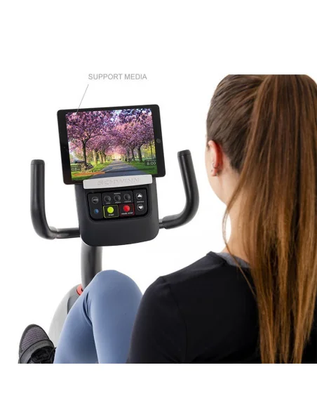 Vélo d'appartement semi-allongé 510R haut de gamme connecté Schwinn 