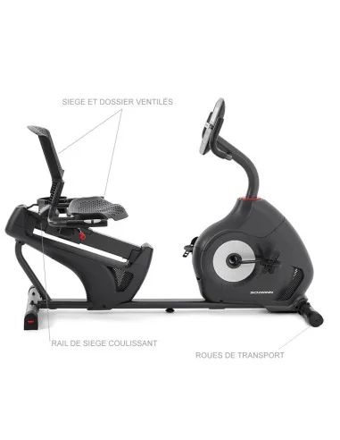 Vélo d'appartement semi-allongé 510R haut de gamme connecté Schwinn 