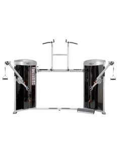 Dual Cable Column & Chin-Up/Dip Machine Steelflex Mega...