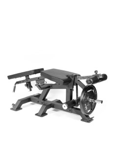 Extension des jambes et curl des jambes en position couchée de la série Primal Pro avec plaques de charge.  2