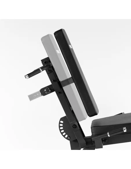 Extension des jambes et curl des jambes en position couchée de la série Primal Pro avec plaques de charge. 