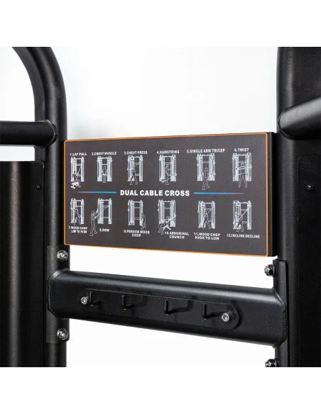 Série Primal Performance 125kg à sélection par broche - Poulie double réglable (2 piles de 125kg) 