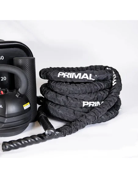Banc HIIT Primal Personal Series avec accessoires et haltères  Banc HIIT Primal Personal Series avec accessoires et haltères