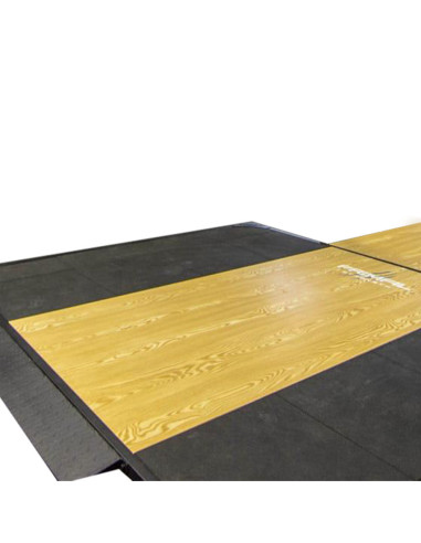 Plateforme en bois et caoutchouc Primal Pro Series pour demi/pleine cage de musculation. 
