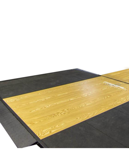 Plateforme en bois et caoutchouc Primal Pro Series pour demi/pleine cage de musculation. 