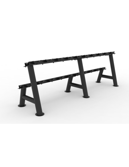 Série Primal Performance : Rack pour 10 paires d'haltères (avec supports) 