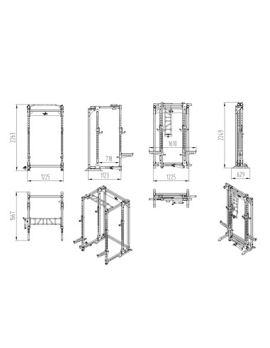 Primal Pro Series Rack de Puissance Commercial Pliable 