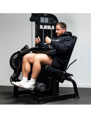 Série Primal Performance 125 kg à sélection par broche - Extension de jambes/Leg Curl assis 
