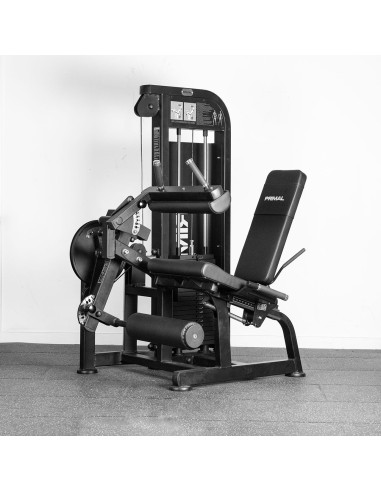 Série Primal Performance 125 kg à sélection par broche - Extension de jambes/Leg Curl assis 