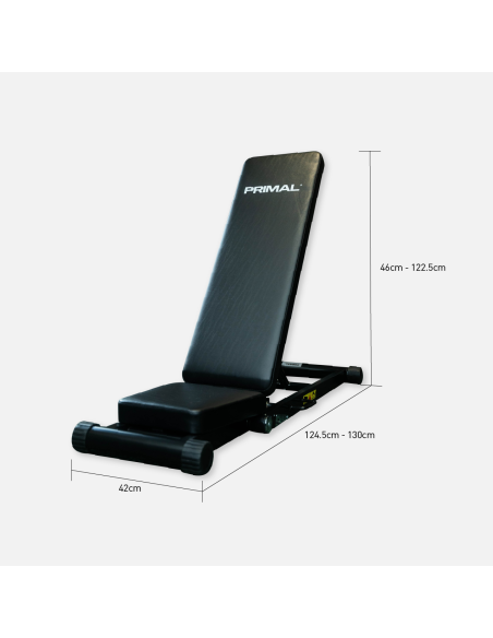 Banc de musculation réglable pliable de la série Primal Personal 