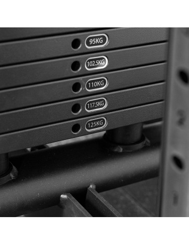 Série Primal Performance 125kg à sélection par broches - Câble croisé avec 2 piles de 125kg 