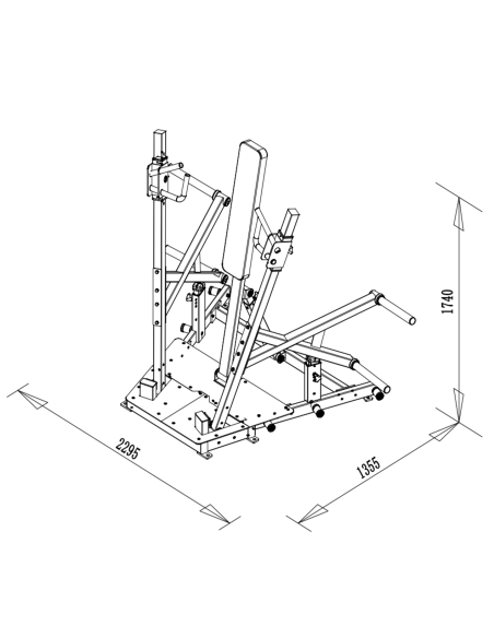 Série de Performance Primal Presse à Poitrine Debout 