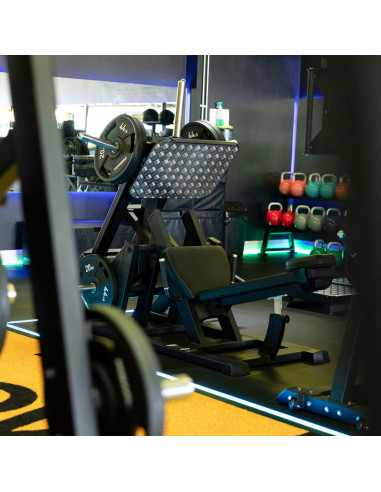 Série Primal Performance Presse à jambes inclinée ISO à chargement de plaques. 