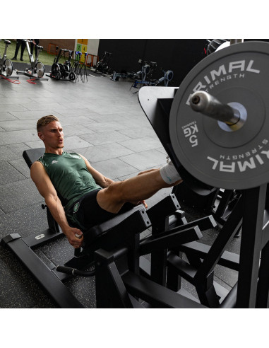 Série Primal Performance Presse à jambes inclinée ISO à chargement de plaques. 