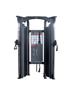 Entraîneur fonctionnel de la série Primal Pro et accessoires avec deux piles de poids de 100 kg. 