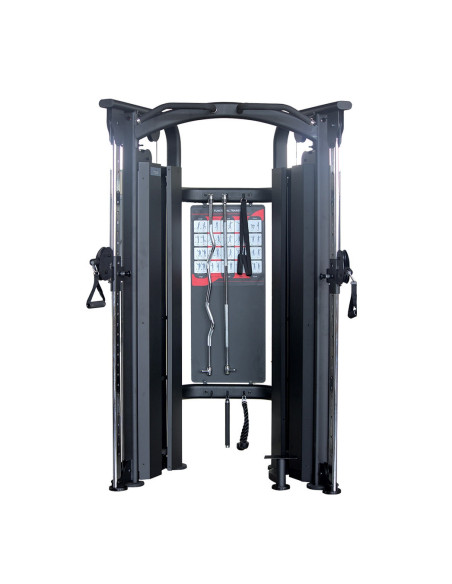 Entraîneur fonctionnel de la série Primal Pro et accessoires avec deux piles de poids de 100 kg. 