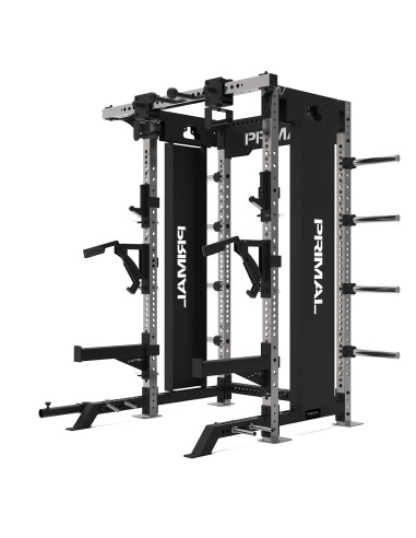 Primal Performance Series V2 Rack Modulaire - Demi-Rack avec 2 piles de poids de 100 kg 