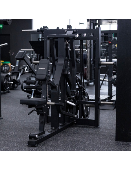 Série de performance Primal avec poignée pivotante pour rameur à charge guidée. 