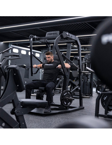 Série Primal Performance : Presse à poitrine réglable avec plaques. 