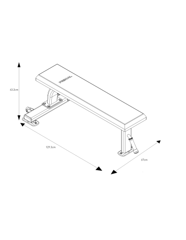 Série Primal Performance Banc Plat Utilitaire 
