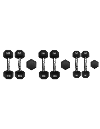 HIIT Hex Dumbbells 