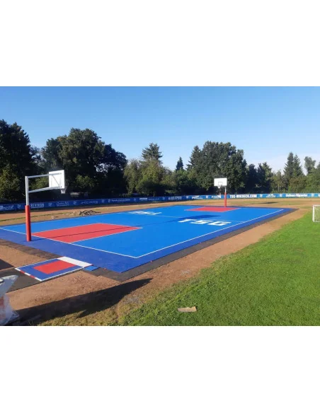 Revêtement de sol sportif Bergo® pour terrain de basket 5X5 .