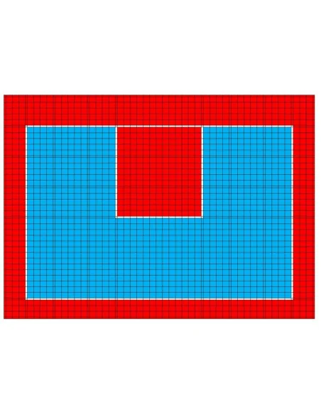 Revêtement de sol sportif Bergo® pour terrain de basket 3x3.