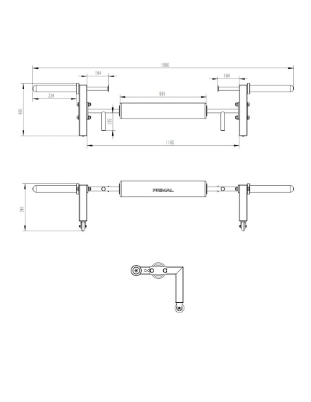 Primal Pro Series GLS Hip Thrust Bar
PRIMAL  STRENGHT EQUIPMENTBarre olympique 