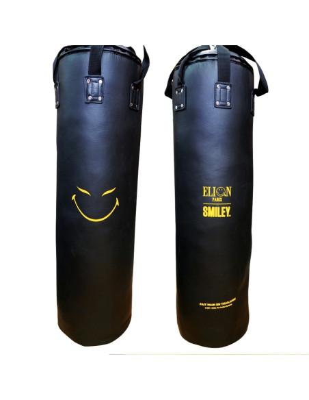 Sac de frappe ELION Paris X SMILEY® 50th Anniversary Edition Limitée 1m30 - 45kg - Cuir Noir 